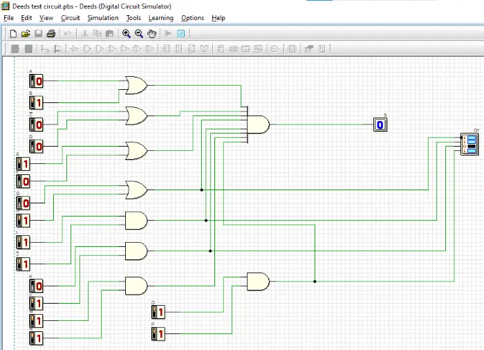 Logic circuit simulator схемы