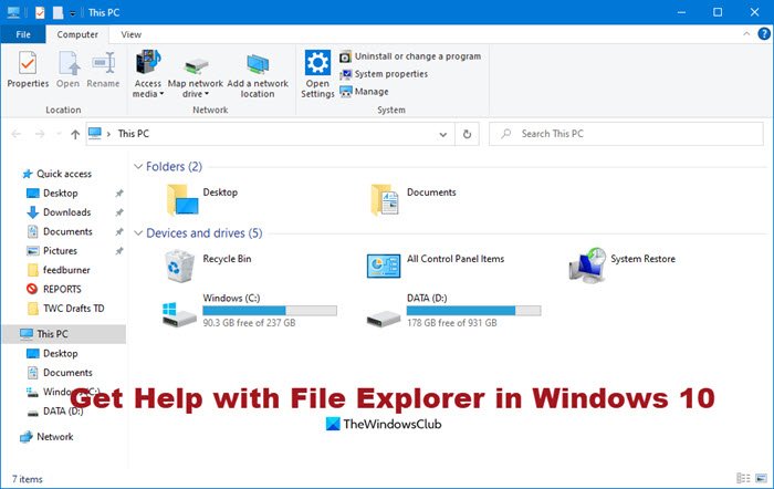 Get Help With File Explorer In Windows 10 Step By Step Guide Zohal