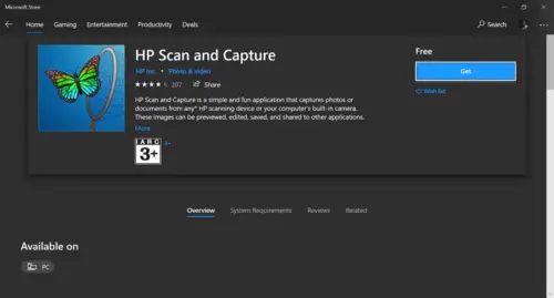 hp scan and capture app