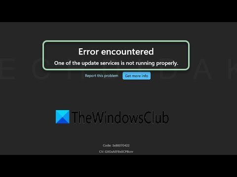 Microsoft Store Error encountered