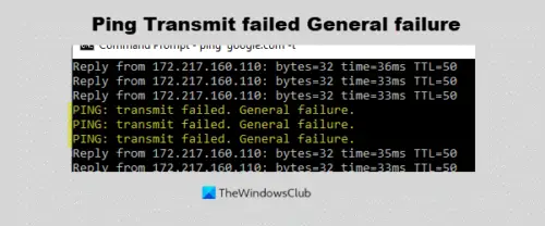 general transmit failure