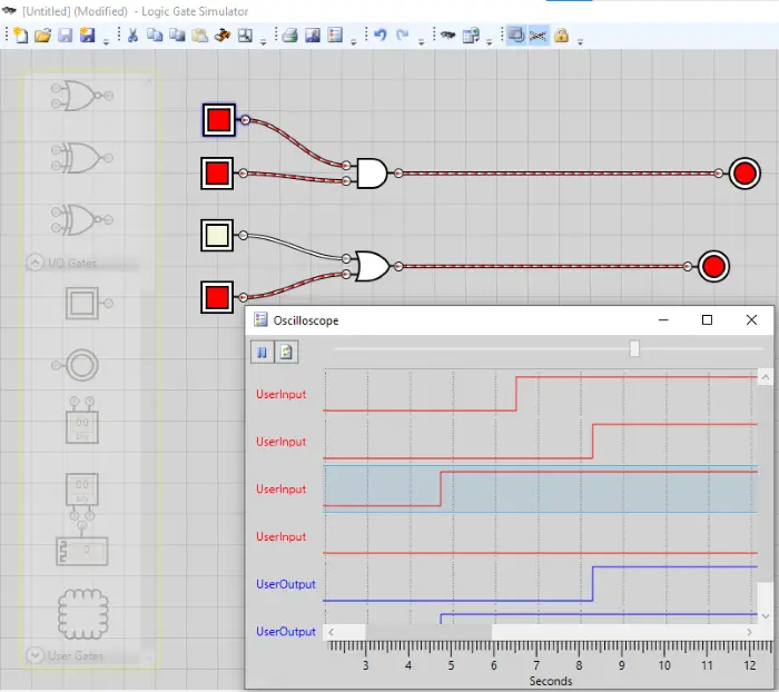 Logic circuit simulator схемы