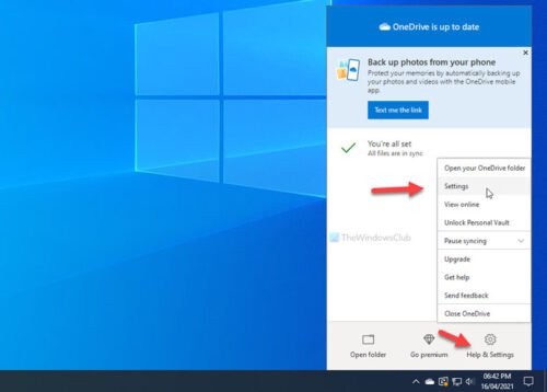 how to shut off onedrive