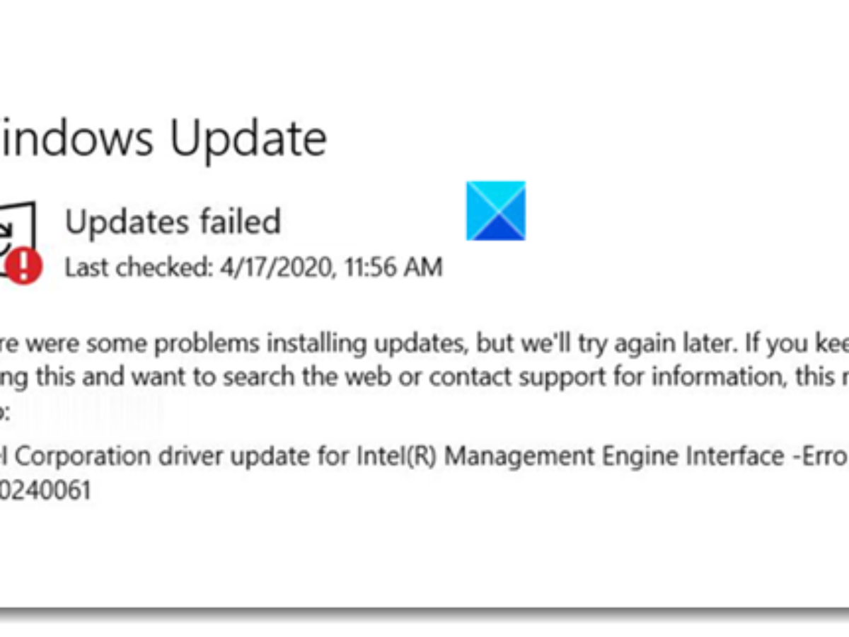 How To Fix Windows Update Error 0x80240061