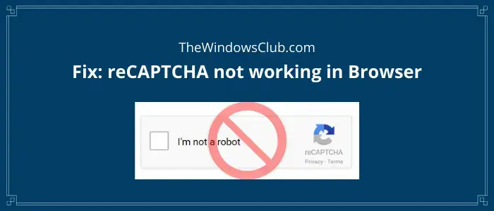 Fix reCAPTCHA not working in browser