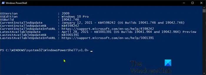 Script Powershell Pour Vérifier L'état De Windows Update