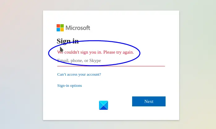 unable to sign into skype with gmail account