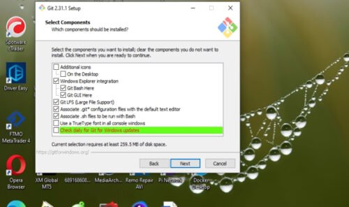 how to install git on windows 10 through cmd