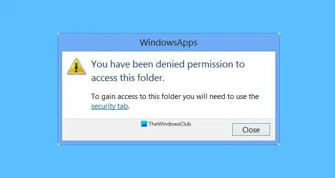 You have been denied permission to access this folder