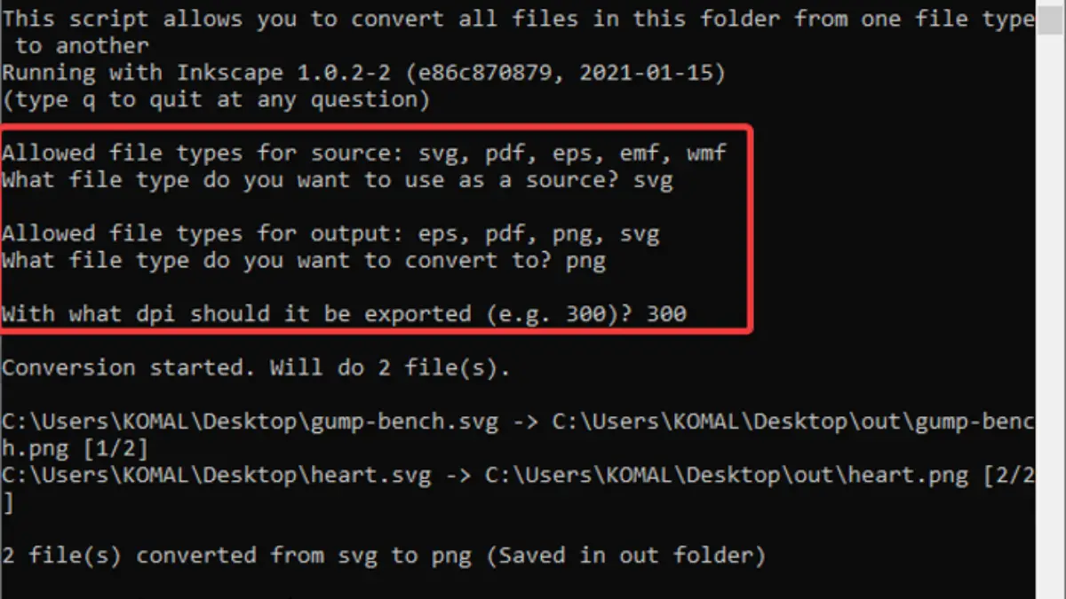 Batch Convert Svg To Png With Inkscape Using A Batch File
