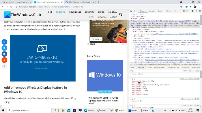 How to identify fonts on any webpage without using an extension in Firefox  and Chrome - gHacks Tech News
