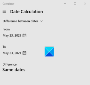 Use Windows Calculator to perform Date calculations