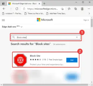 how to block a website on microsoft edge windows 10