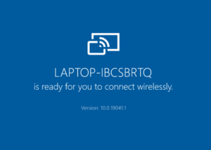 wireless display installation failed windows 10