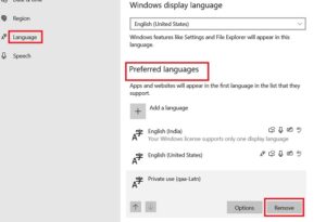 How to remove Unknown Locale keyboard in Windows 10