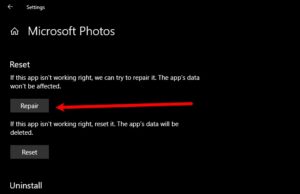 Photos app crashing with File system error in Windows 11/10