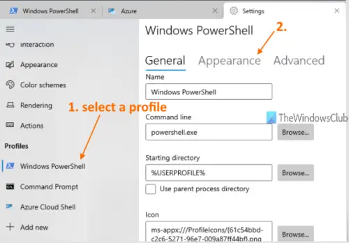 windows terminal font weight