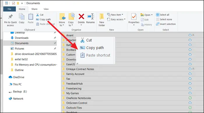 How to Copy list of file and folder names to Clipboard in Windows 11 10 - 47