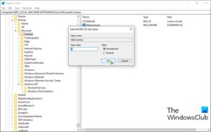 How to disable Camera using Group Policy or Registry Editor