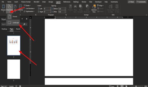 how-to-make-one-page-landscape-in-word