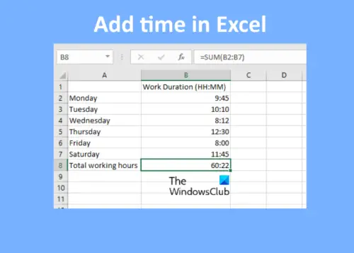 how-to-add-or-sum-time-in-microsoft-excel