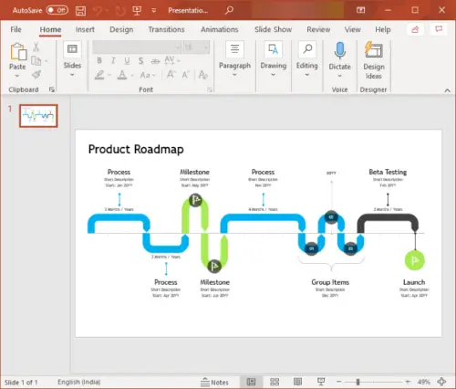 How to create a Roadmap in PowerPoint