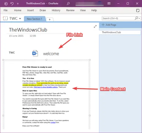 How to Insert a Word Document into OneNote notes