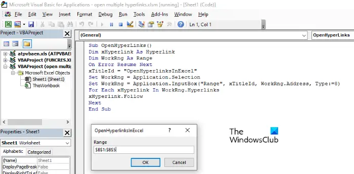 How To Open Multiple Links From Excel At Once