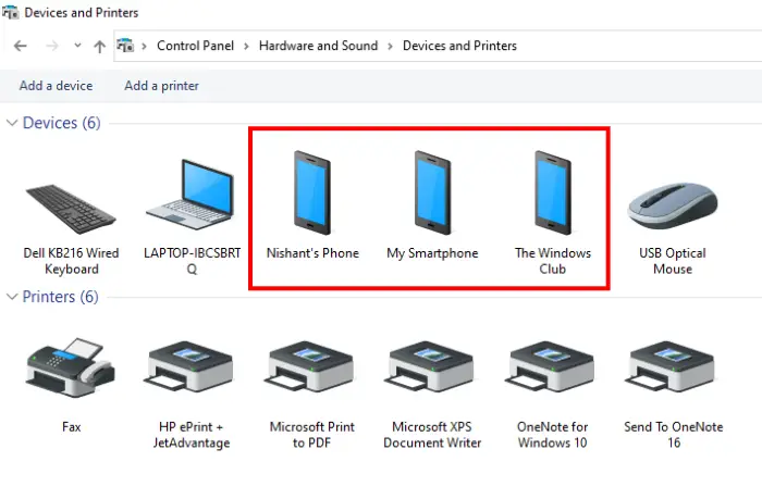 rename bluetooth device in Windows 10