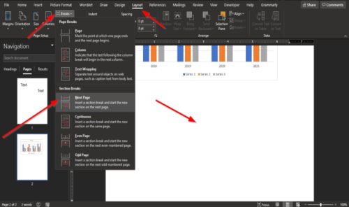 how-to-change-orientation-on-one-single-page-in-word-portrait-and