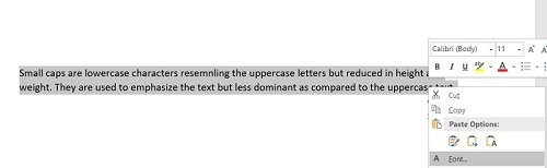 How To Do Large And Small Caps In Word Entertainmentbinger