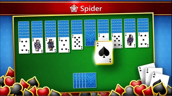 microsoft games for windows 10 spider solitaire