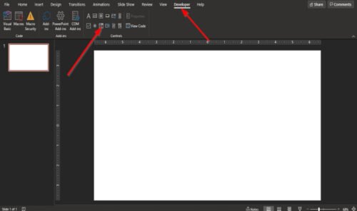 How to insert a drop-down menu in PowerPoint