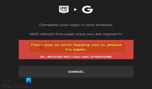 Epic Games Store users unable to login with Facebook accounts