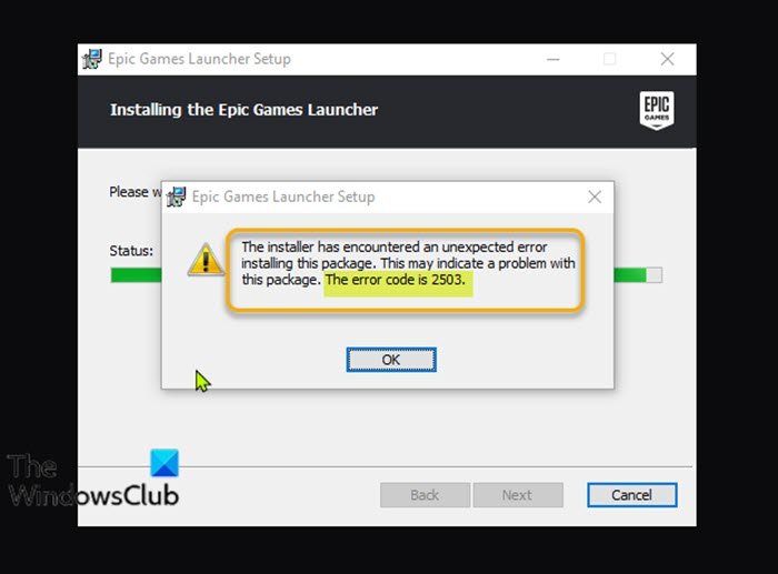 Fix Epic Games Launcher Installer Error 2503 2502 On Windows 11 10