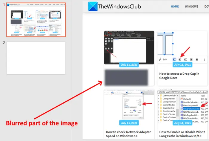 How To Blur Part Of A Picture In Powerpoint Images And Photos Finder