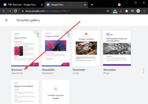 How to make a Brochure in Google Docs