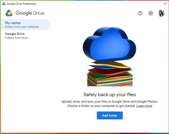 change google drive sync folder