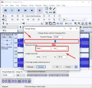 remove high pitch noise audacity