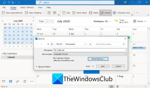 How to add Holidays to Outlook Calendar