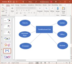 How to make a Mind Map in Microsoft PowerPoint