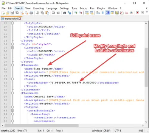 how to use notepad++ on text files