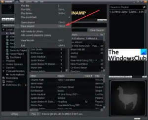 how to make a playlist in winamp 5.666