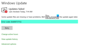 Fix 0x80073712 Windows Update Error