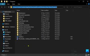 How To Add Or Remove Items In All Apps In Start Menu On Windows 11/10