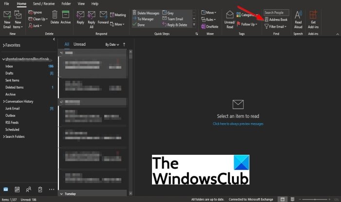 How To Find The Address Book In Outlook