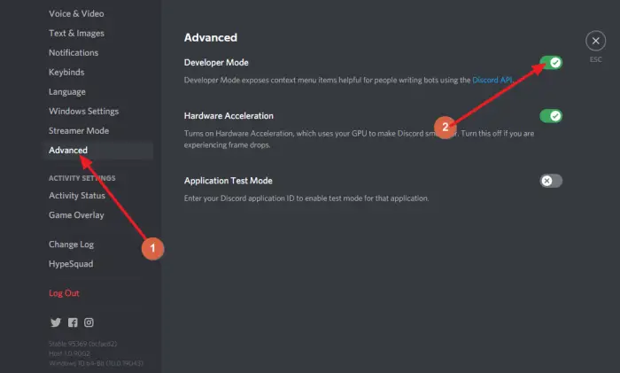 Enable developer mode on @discord in 2 easy steps! #discord #discordse