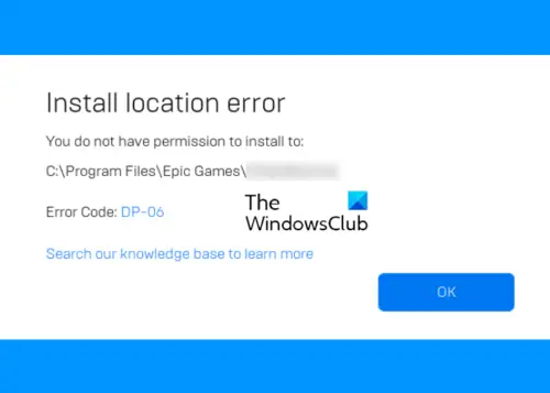 How To Fix Epic Games Error Code Dp 06 Install Location Error