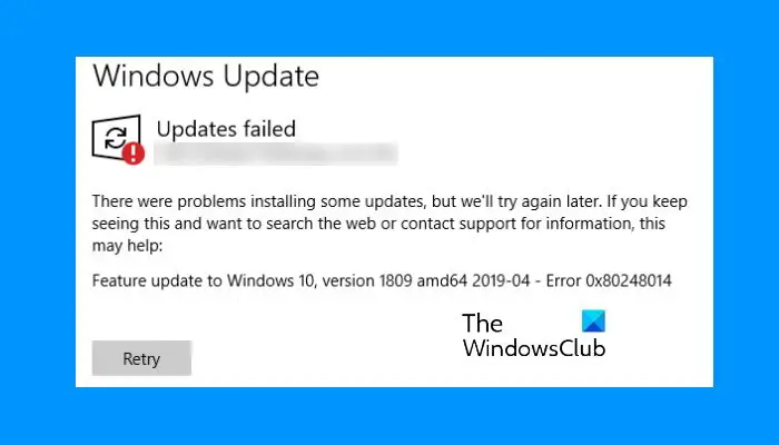 Fix Windows Update Error 0x80248014