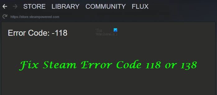 Three ways to fix Steam error code 118